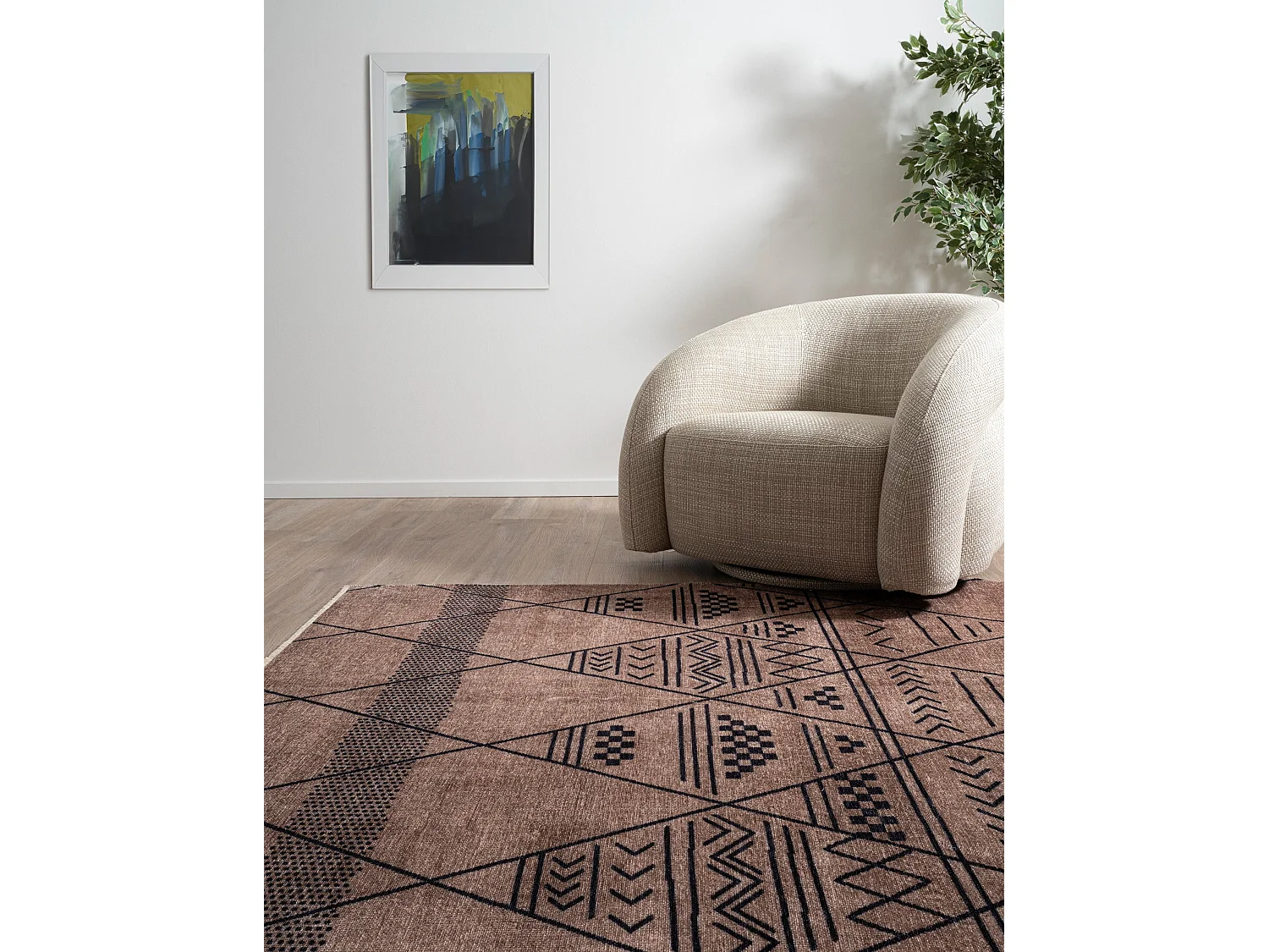 Tapis 160x245 beige Kriens Maya