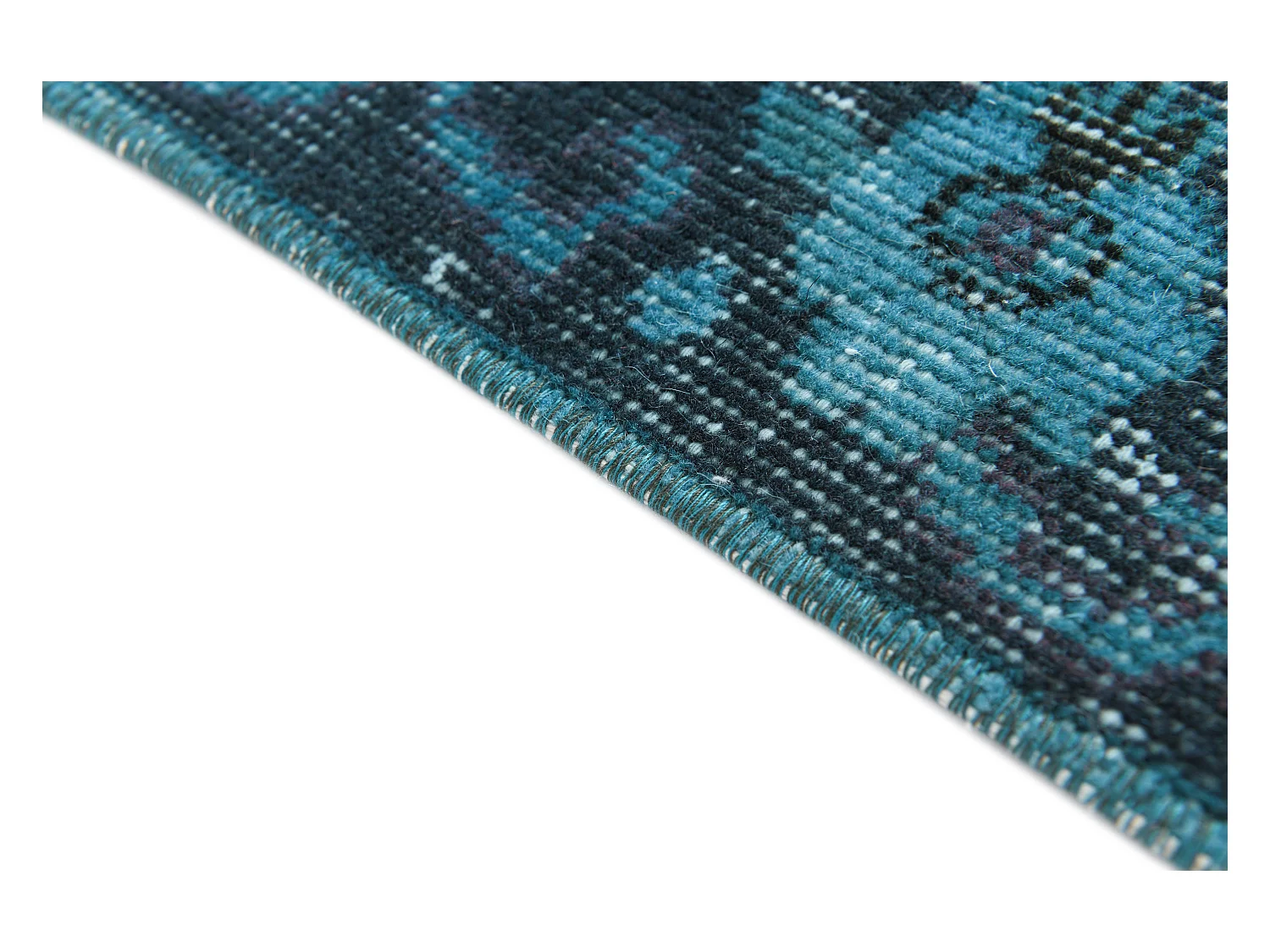 Wollteppich 135x231 Blau Ultra Vintage