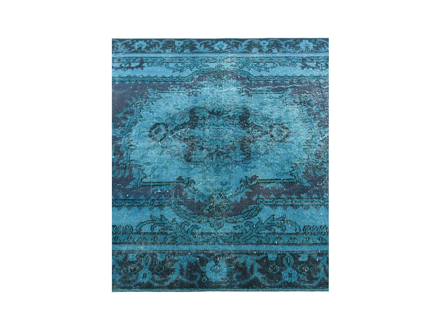 Wollteppich 135x231 Blau Ultra Vintage