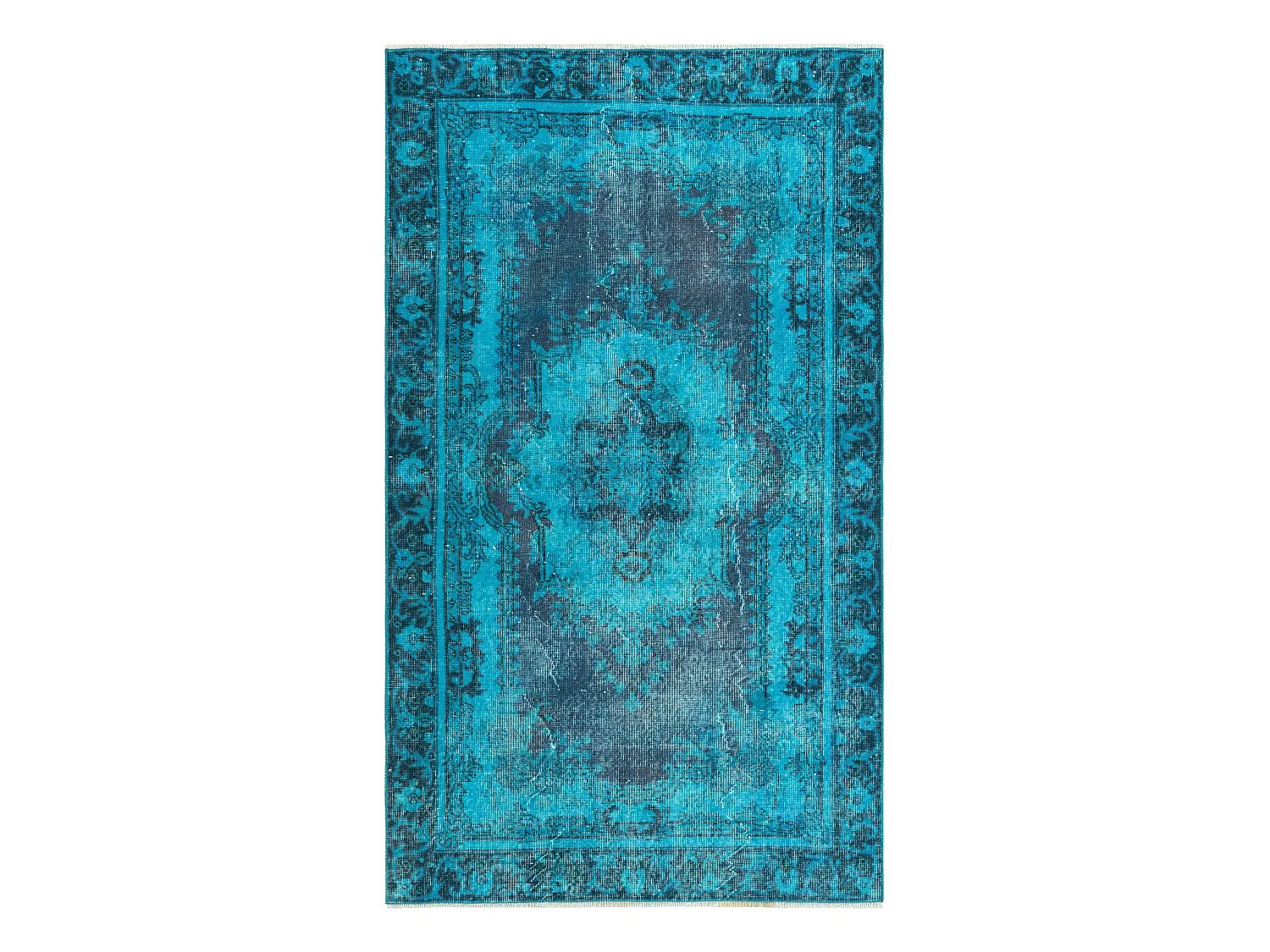 Tappeto in lana 135x231 Blu Ultra Vintage