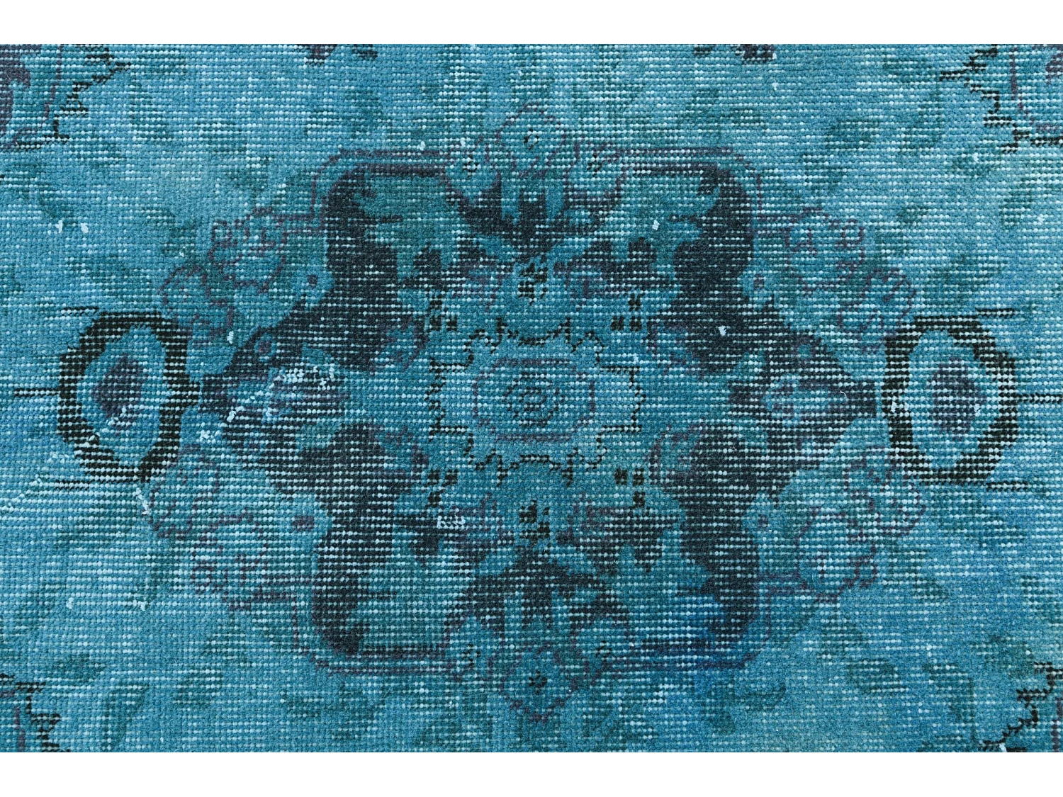 Tapis de laine 135x231 Bleu Ultra Vintage