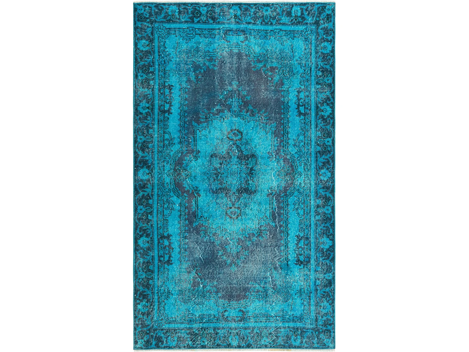 Tapis de laine 135x231 Bleu Ultra Vintage