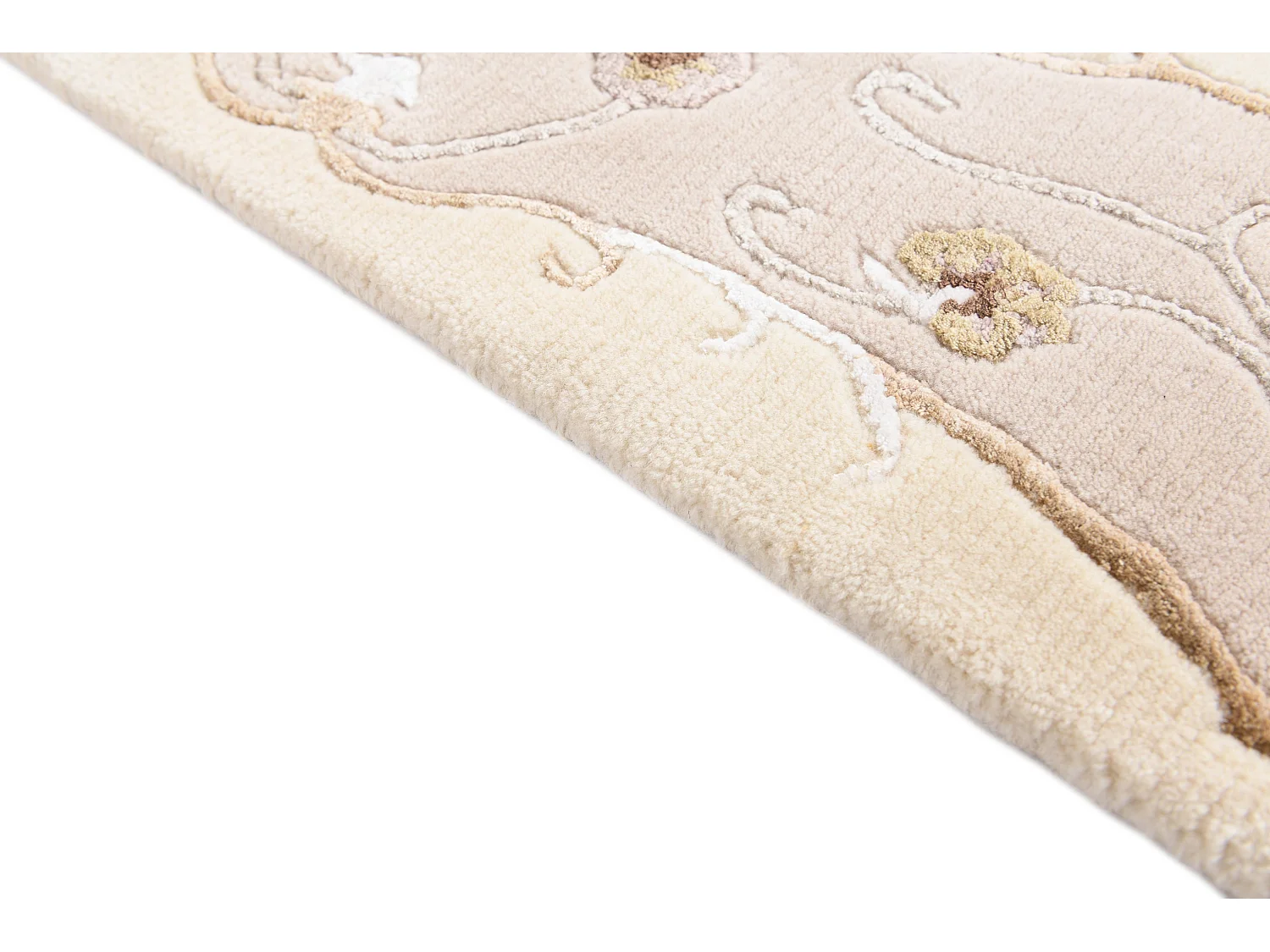 Wollteppich 94x155 Beige Darya