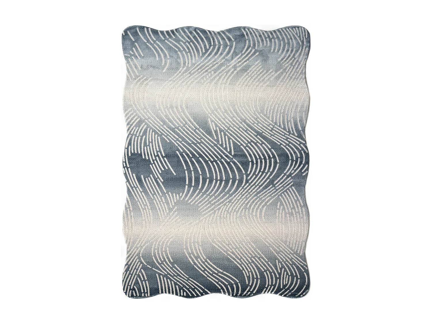 Teppich 160x230 Blau Royal Wavy