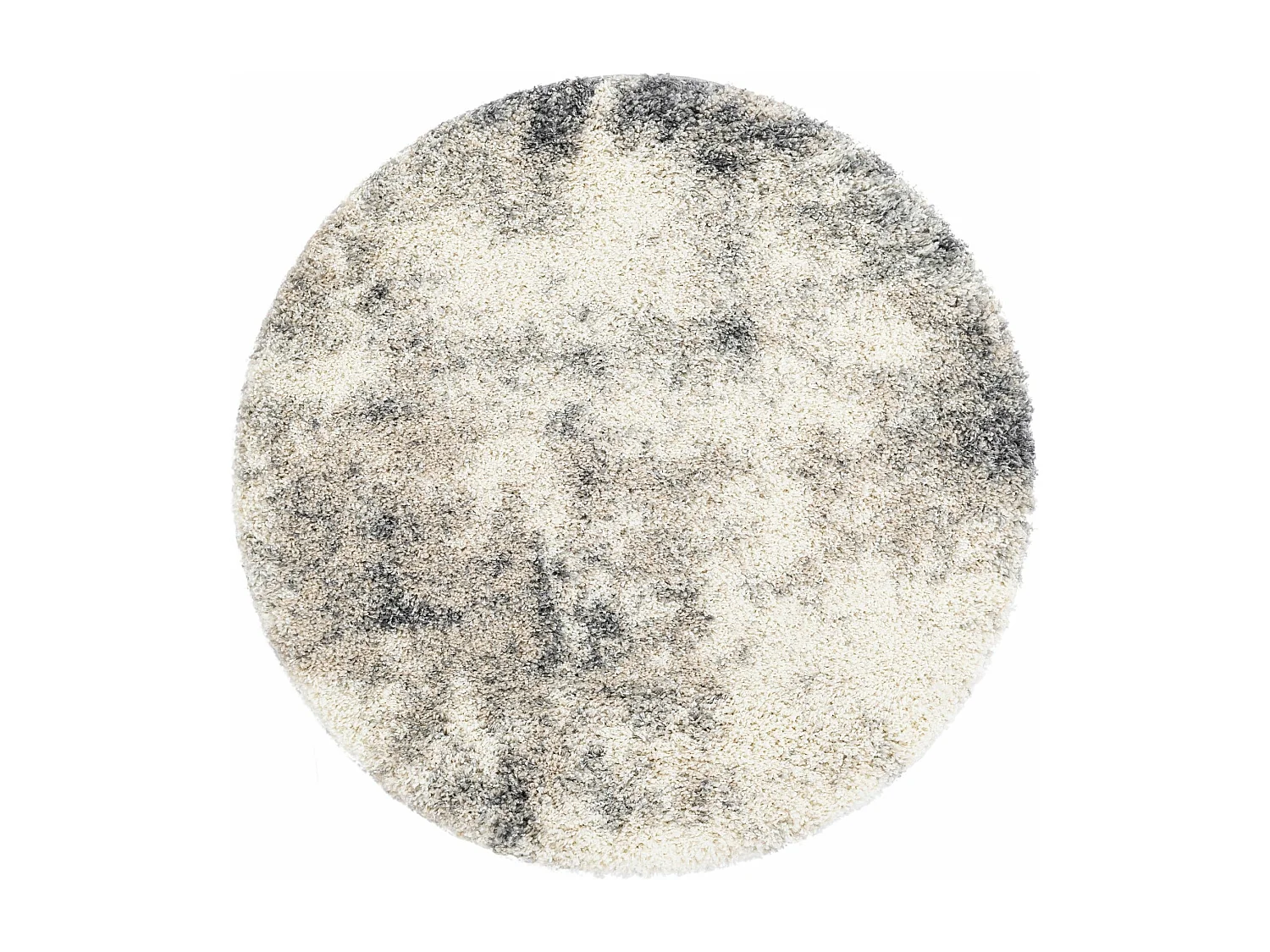 Hochflorteppich 125x125 Beige - Grau Lachen Haze