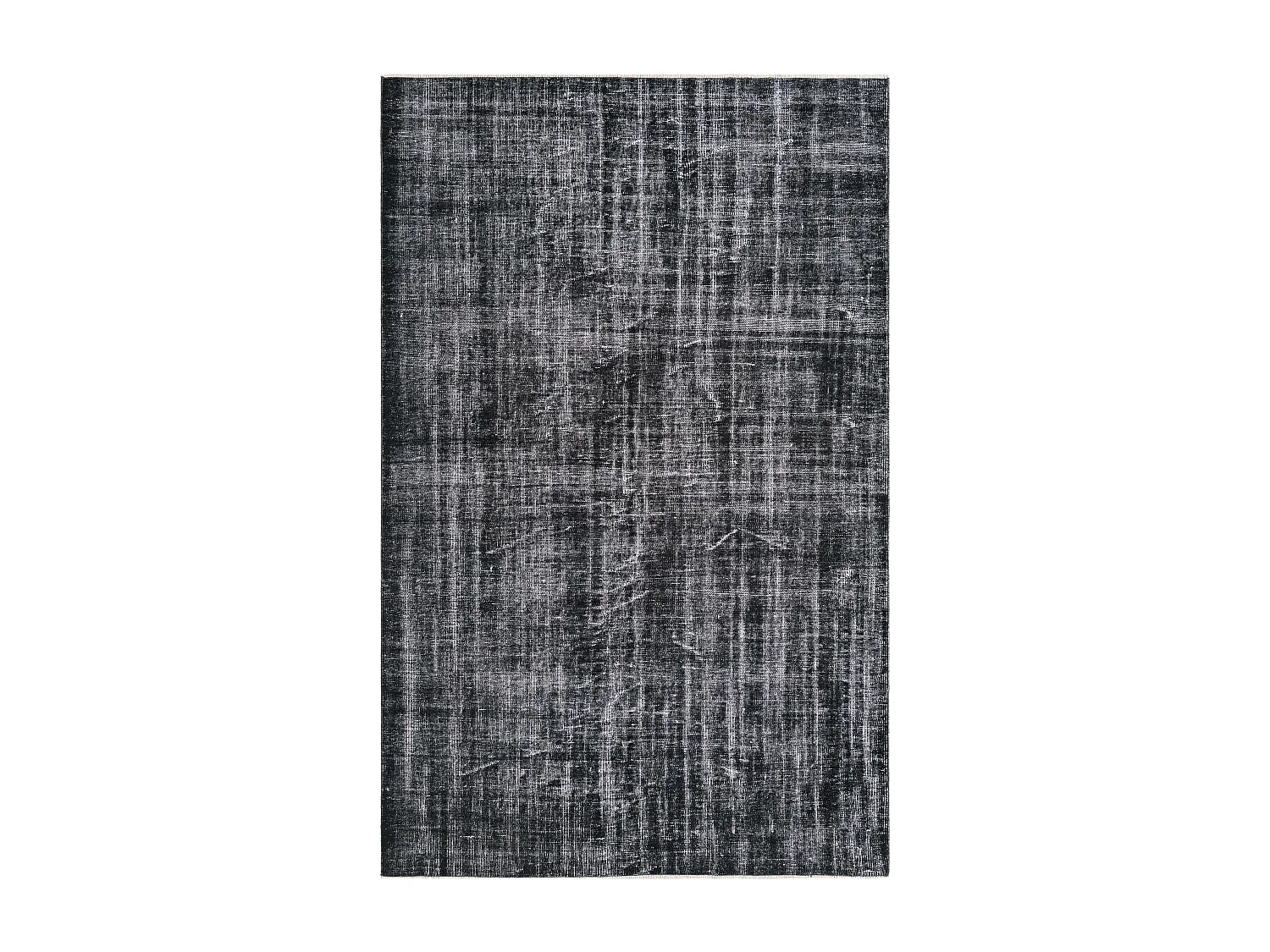 Wollteppich 193x305 Schwarz Ultra Vintage