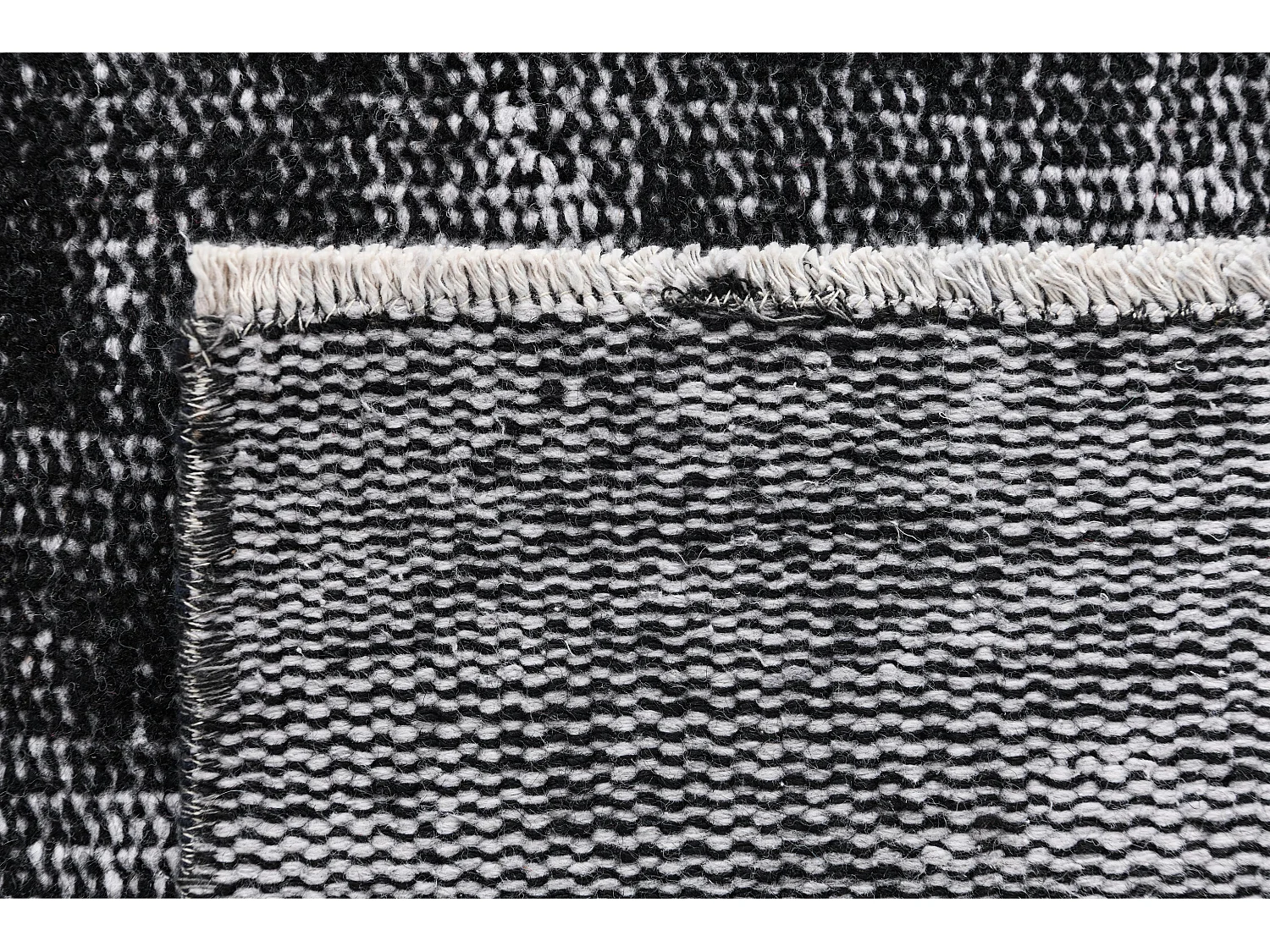 Wollteppich 193x305 Schwarz Ultra Vintage