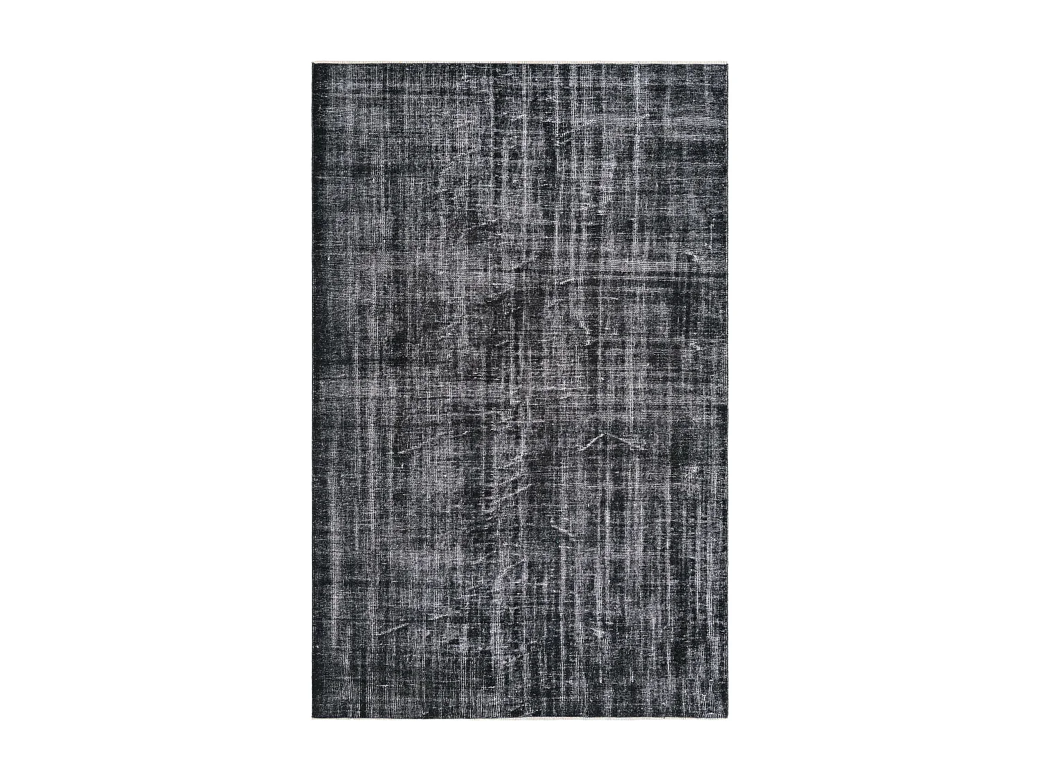 Wollteppich 193x305 Schwarz Ultra Vintage