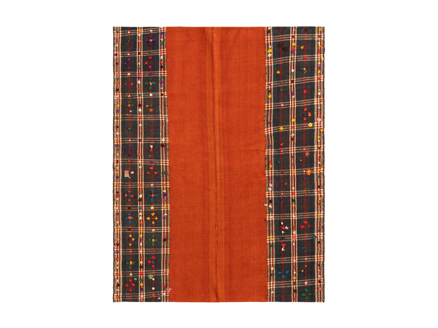 Wollteppich 124x164 Orange Jajim