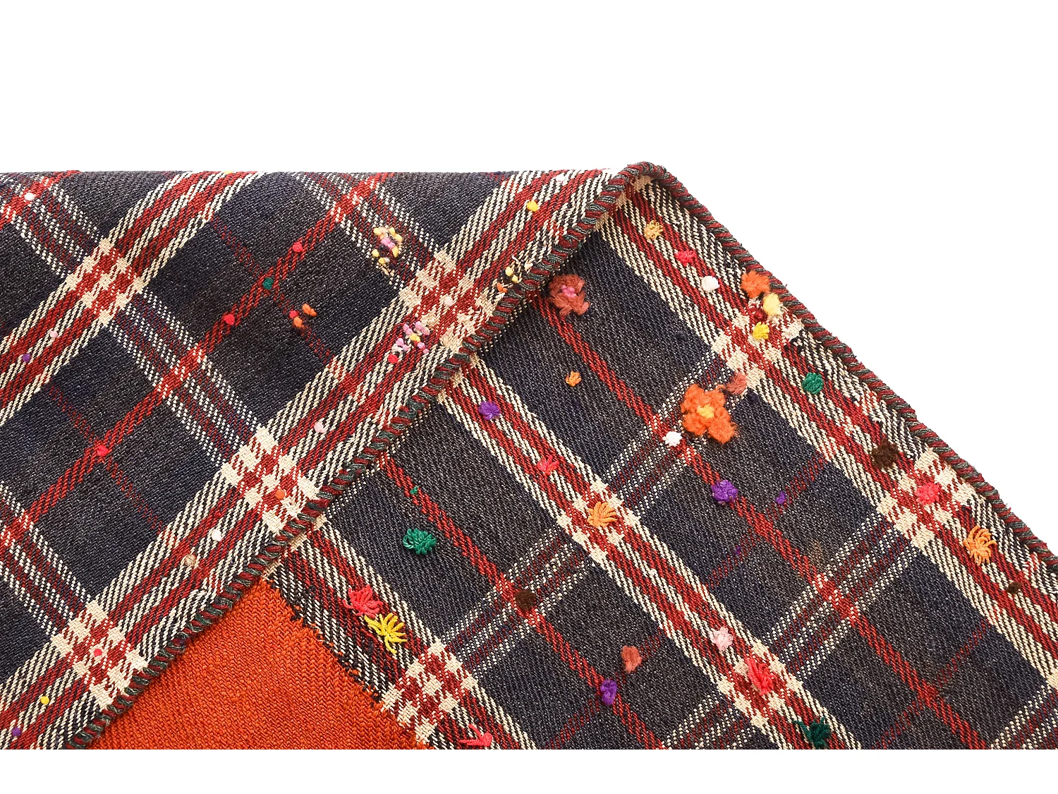 Wollteppich 124x164 Orange Jajim