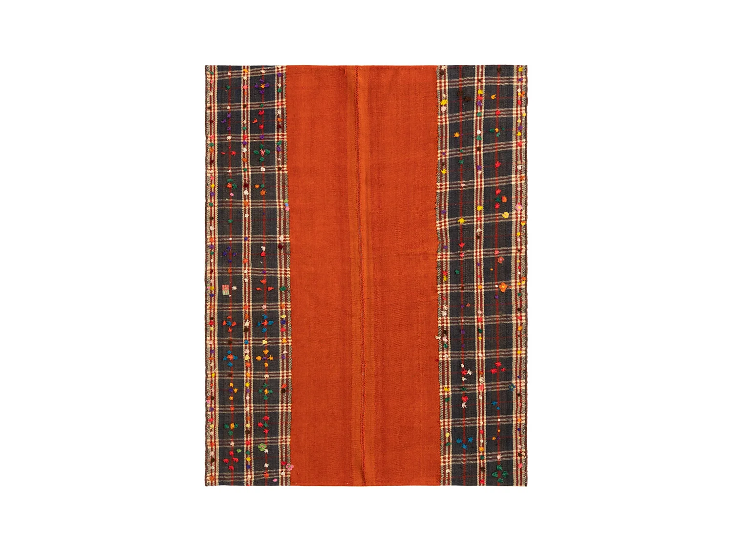 Tapis de laine 124x164 orange Jajim
