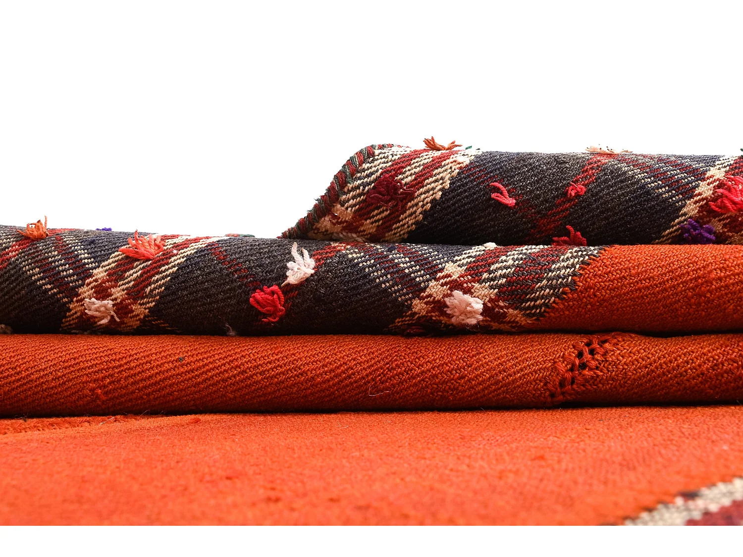 Tapis de laine 124x164 orange Jajim