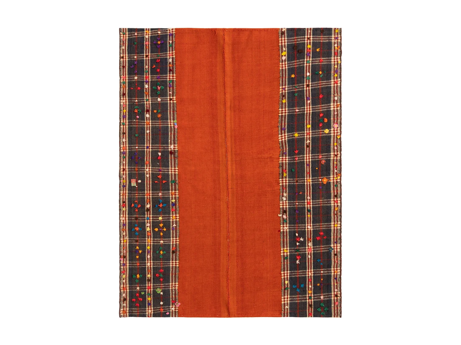 Tapis de laine 124x164 orange Jajim