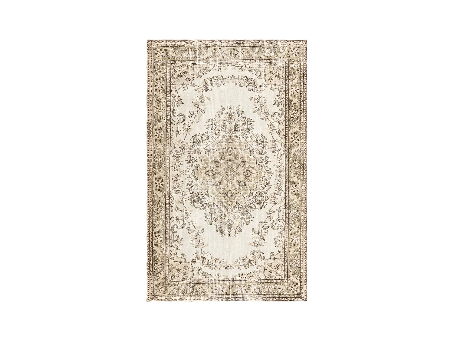 Tapis de laine 185x297 beige Ultra Vintage