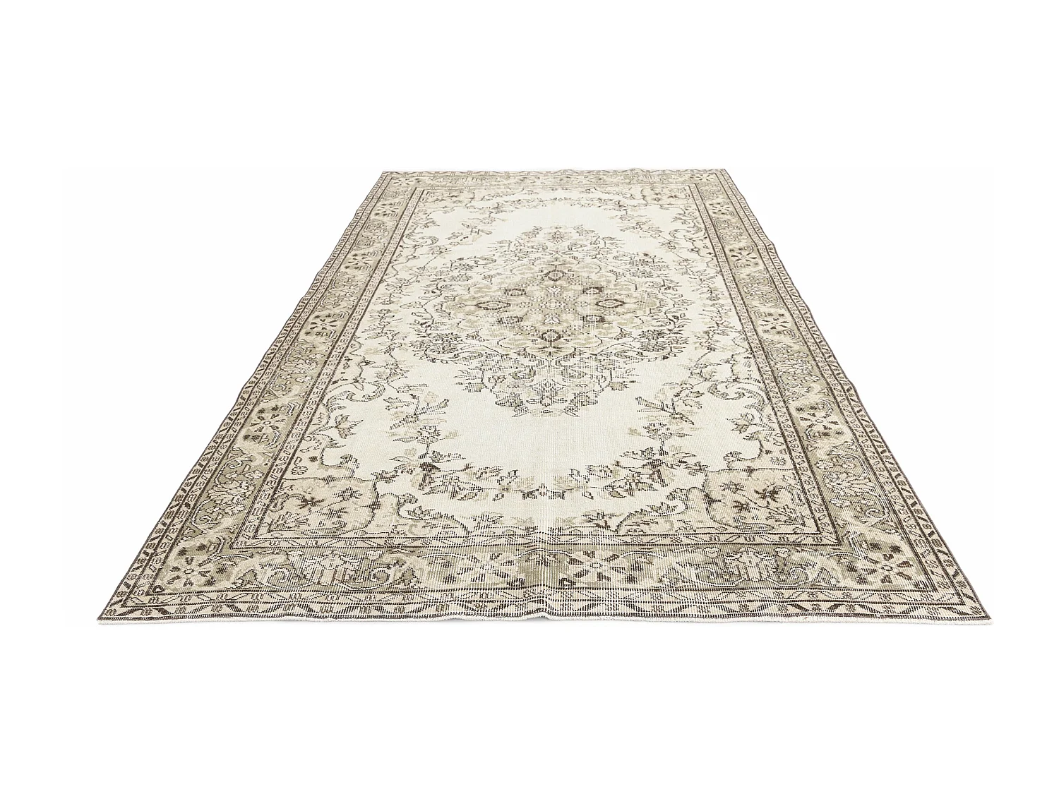 Tapis de laine 185x297 beige Ultra Vintage