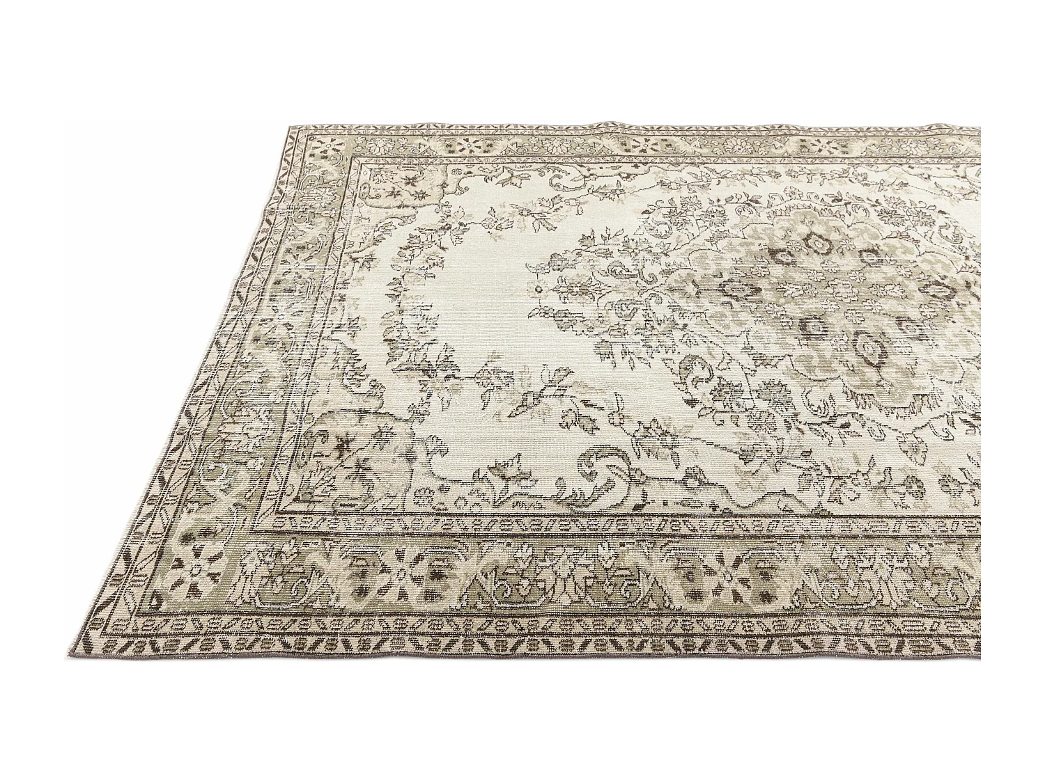 Tapis de laine 185x297 beige Ultra Vintage