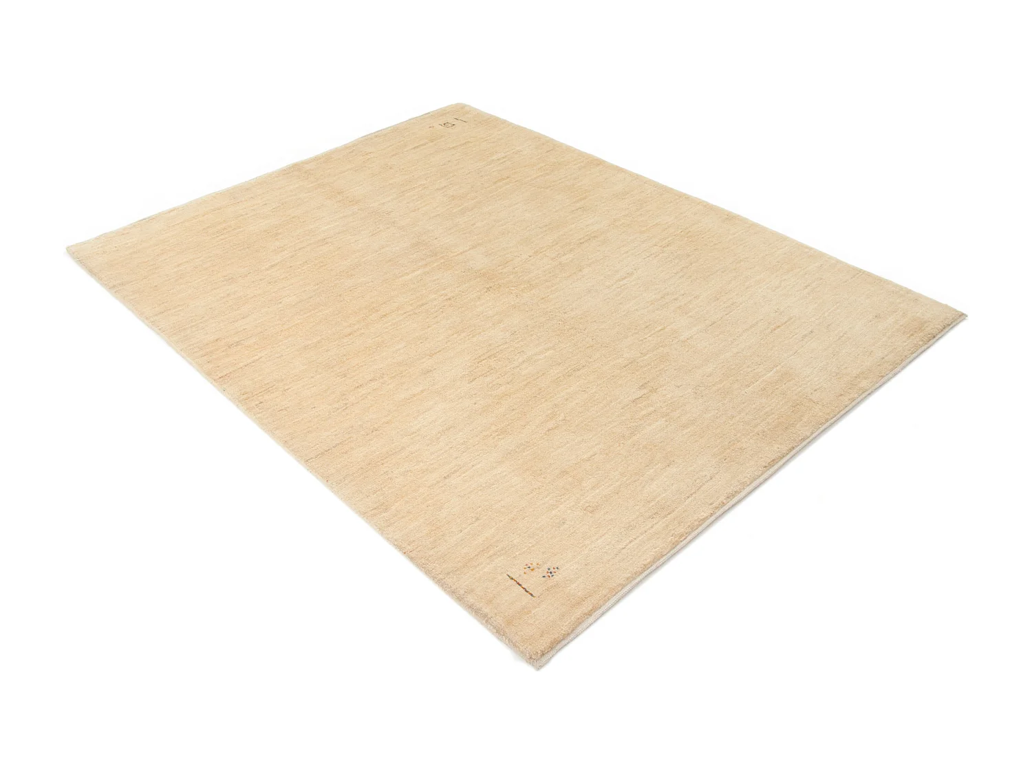 Wollteppich 151x198 Beige Gabbeh Shouli