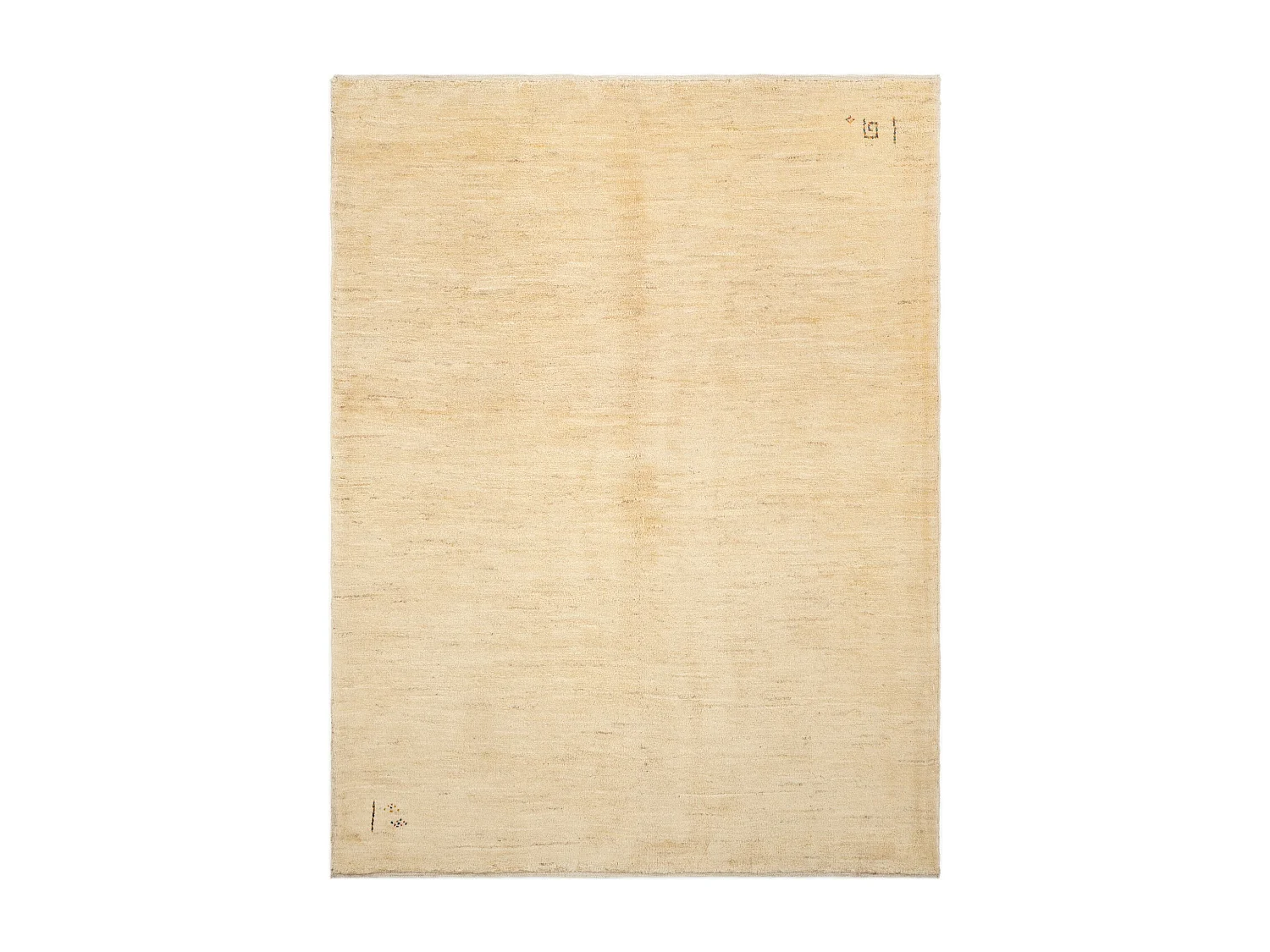 Wollteppich 151x198 Beige Gabbeh Shouli