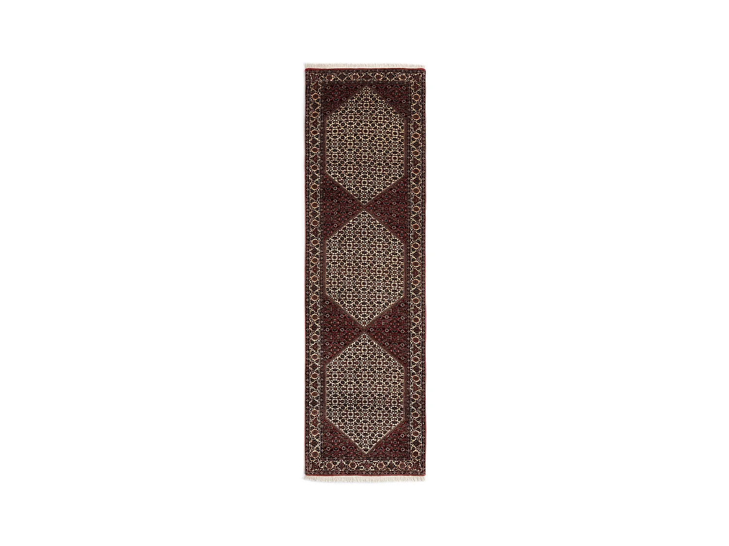 Tapis de couloir en laine 85x335 rouge Bidjar