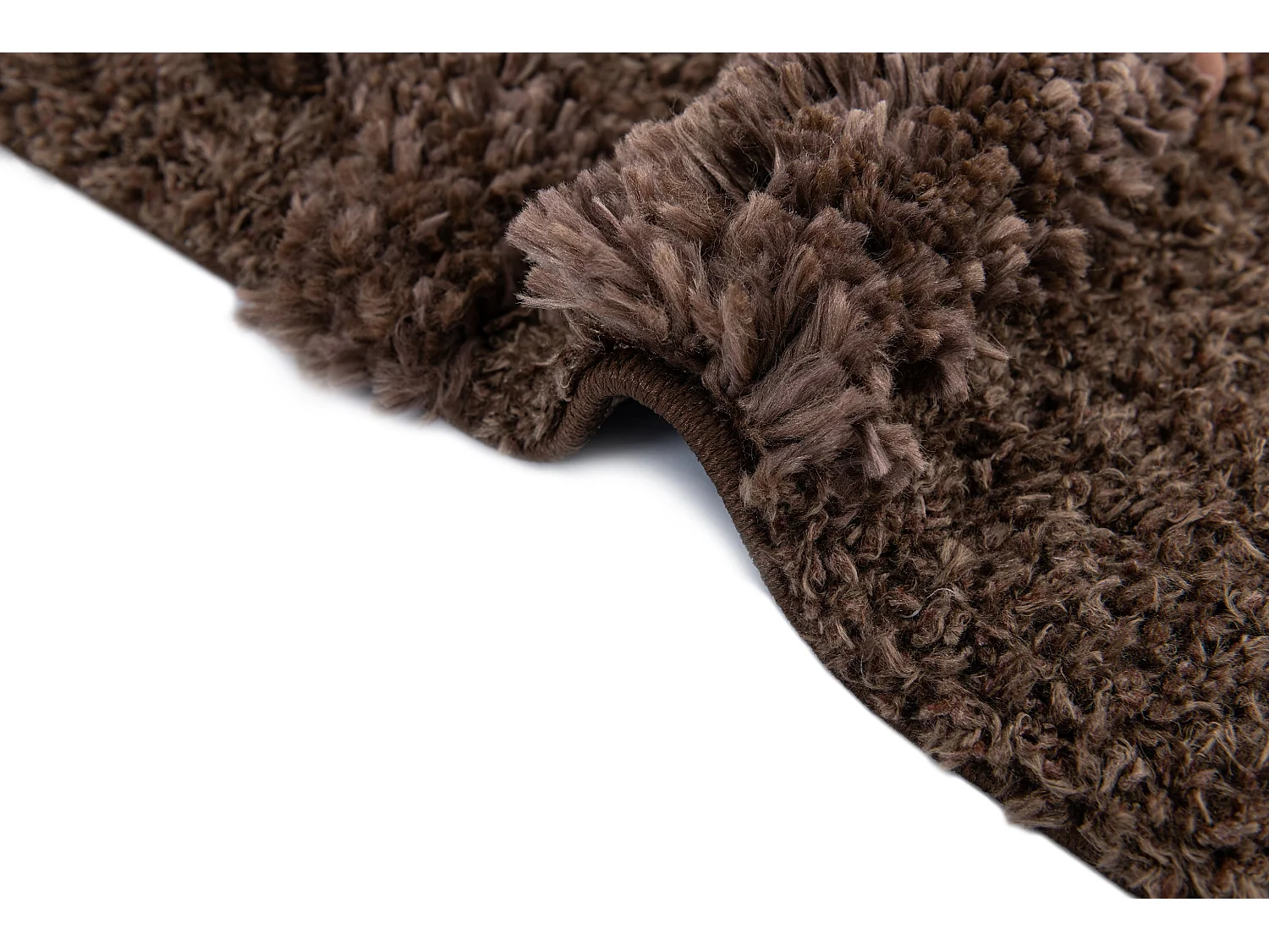 Hoogpolig tapijt 185x125 Donkerbruin Thun Artem