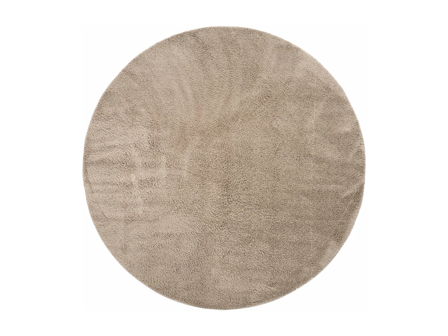 Tapis shaggy 125x125 beige Luzern
