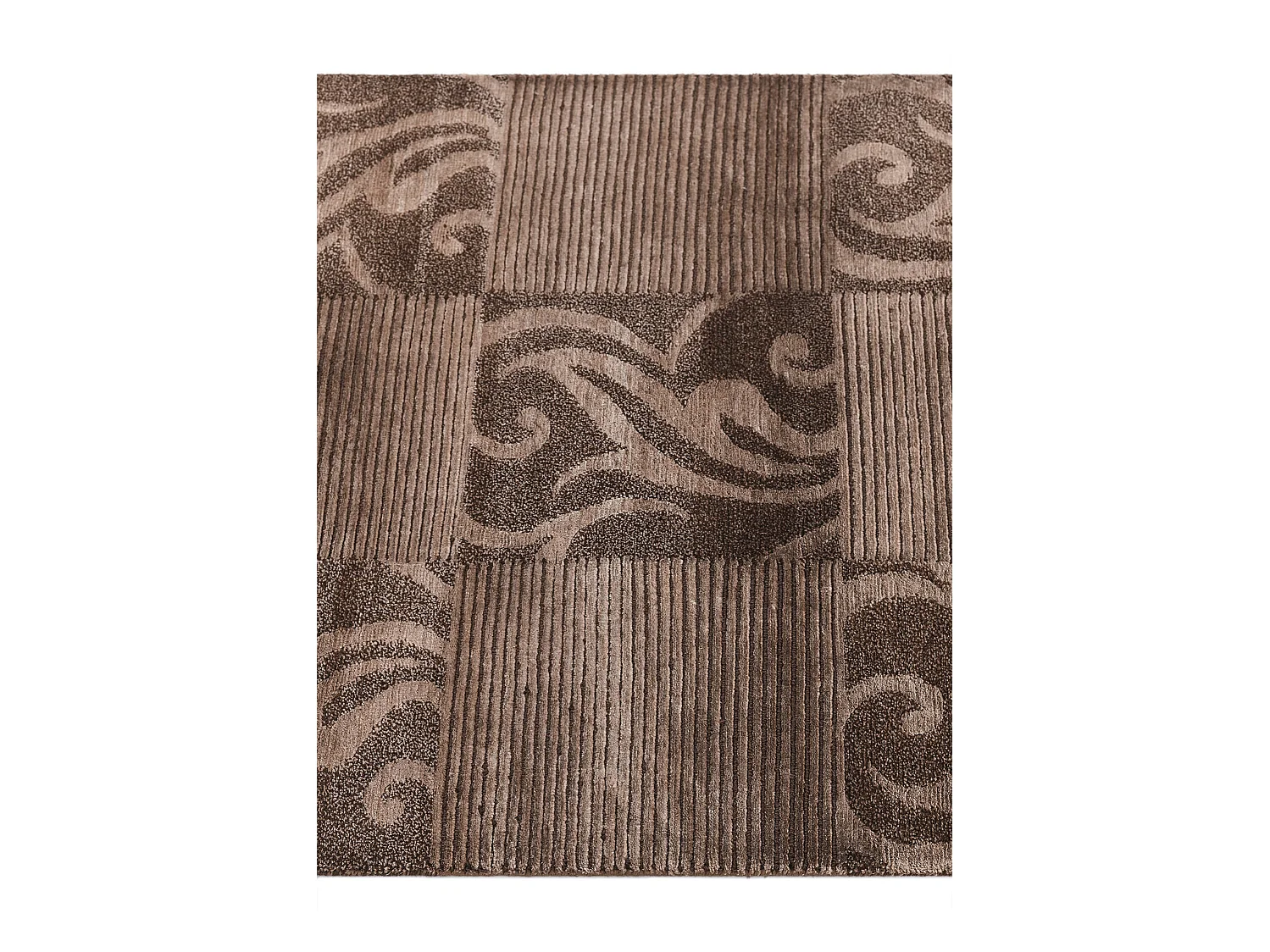 Läufer-Wollteppich 79x198 Braun Darya