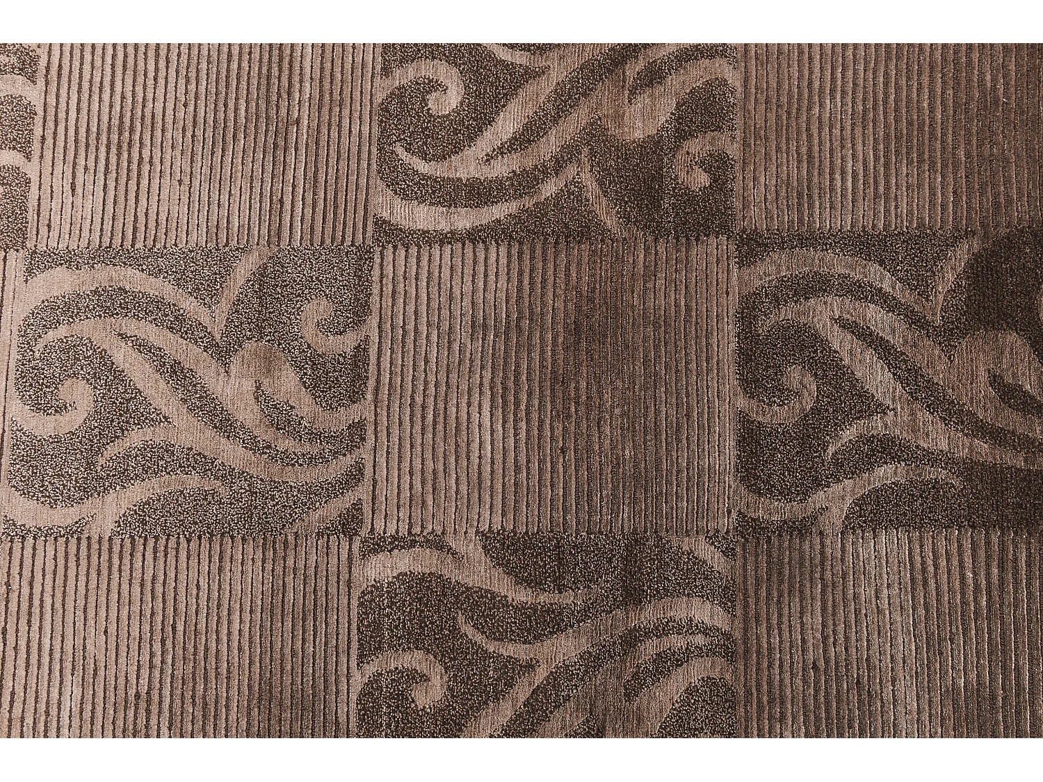 Läufer-Wollteppich 79x198 Braun Darya