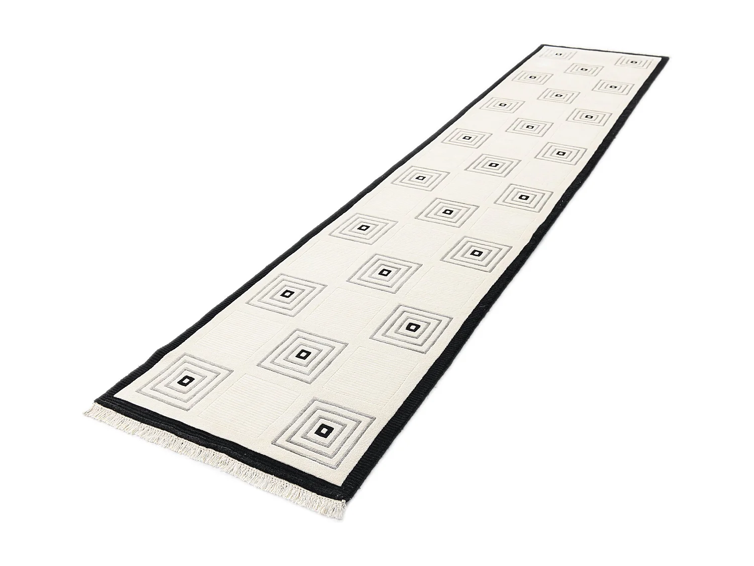 Tapis de couloir en laine 79x401 beige Darya