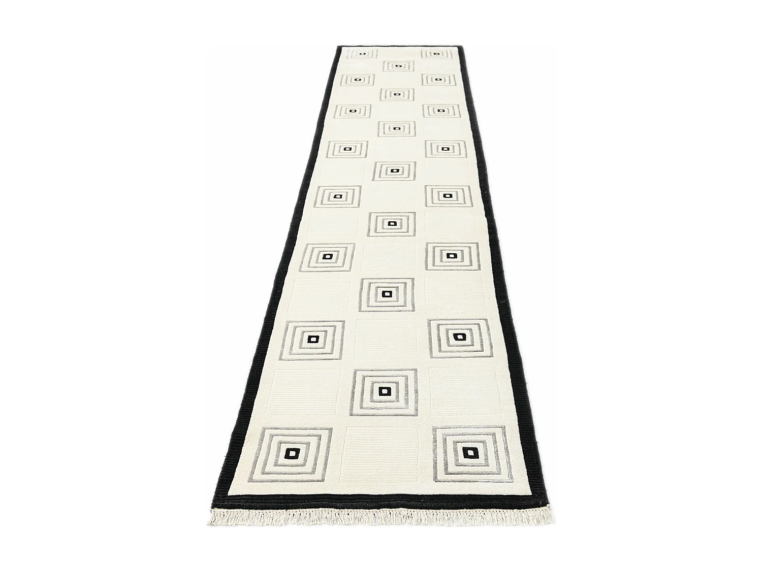 Tapis de couloir en laine 79x401 beige Darya