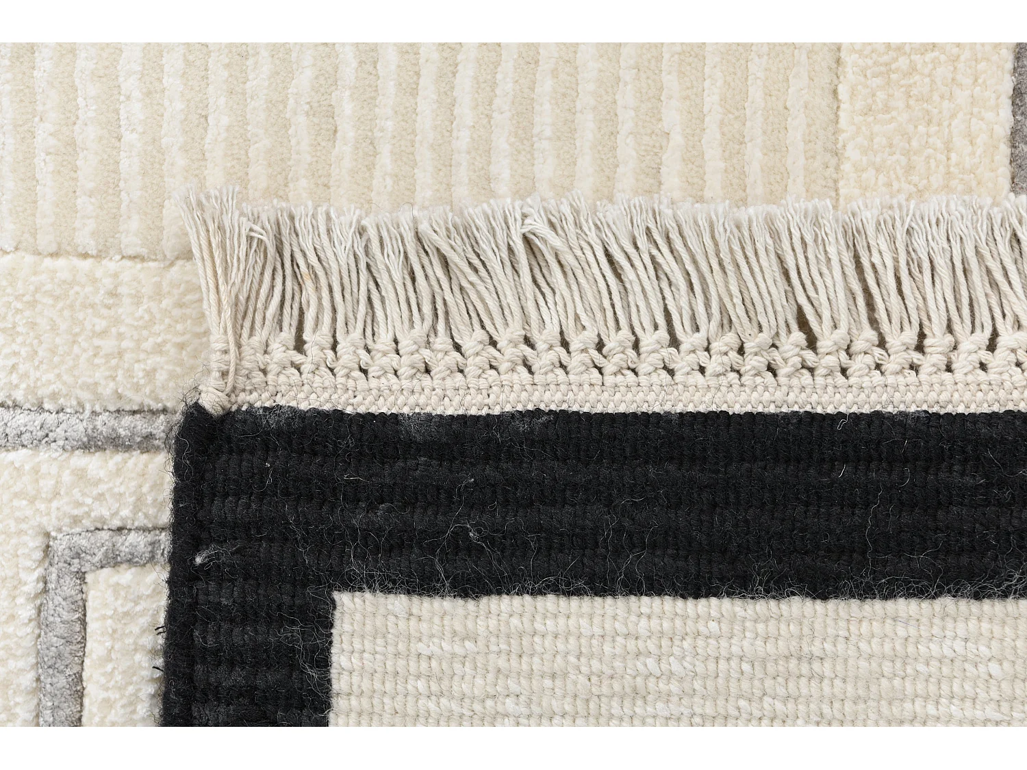 Tapis de couloir en laine 79x401 beige Darya