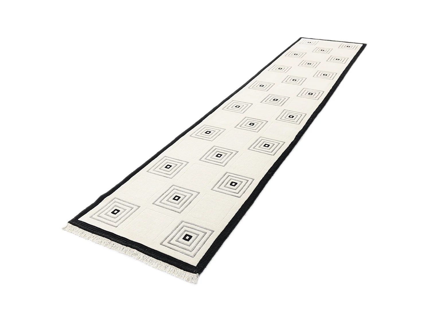 Tapis de couloir en laine 79x401 beige Darya