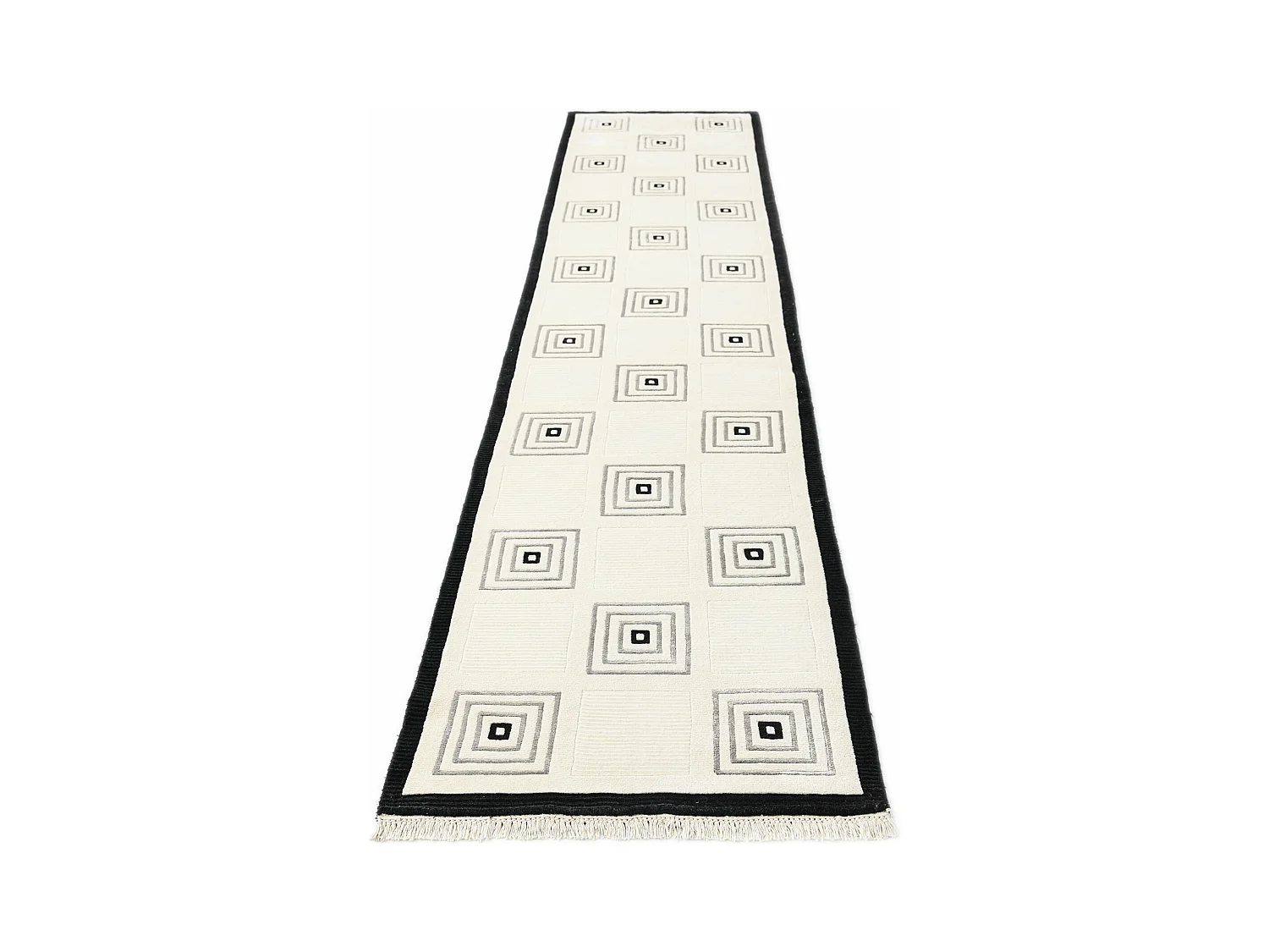 Tapis de couloir en laine 79x401 beige Darya