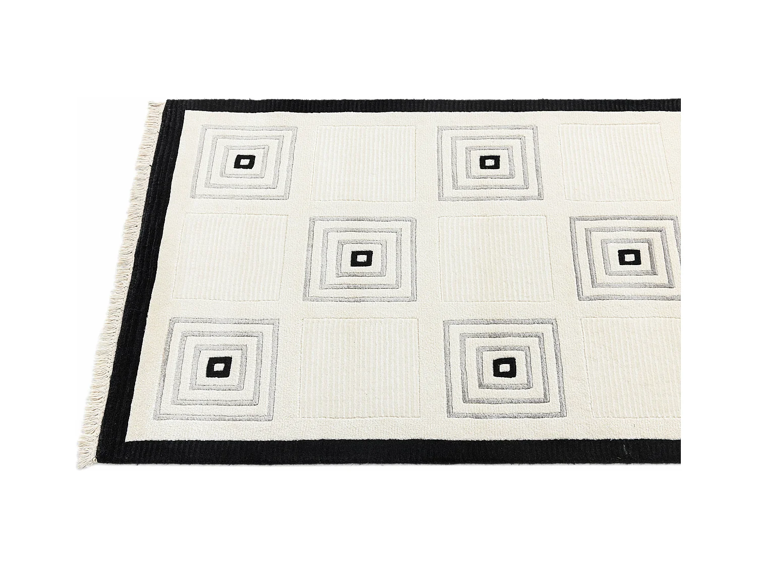 Tapis de couloir en laine 79x401 beige Darya