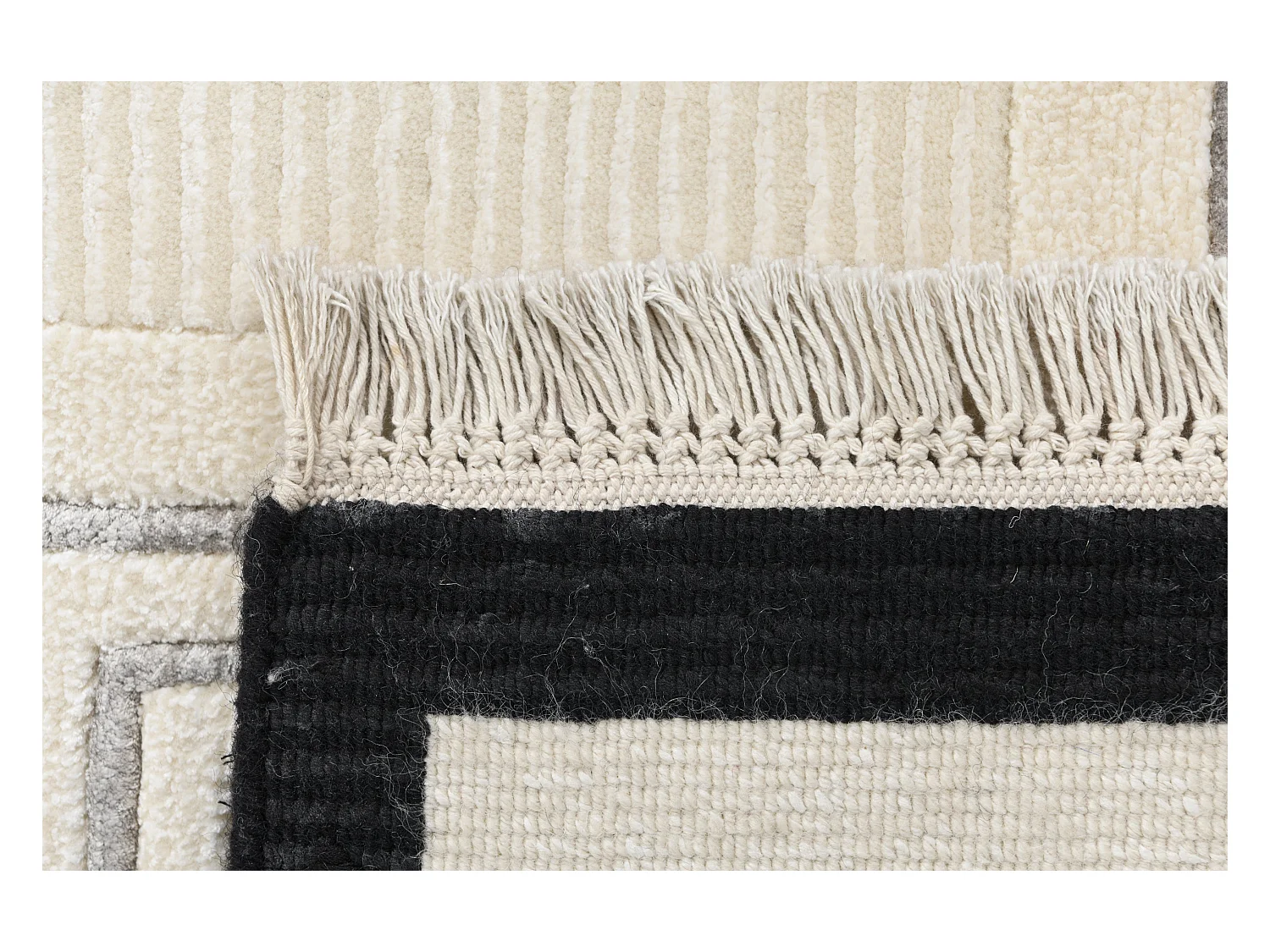 Tapis de couloir en laine 79x401 beige Darya