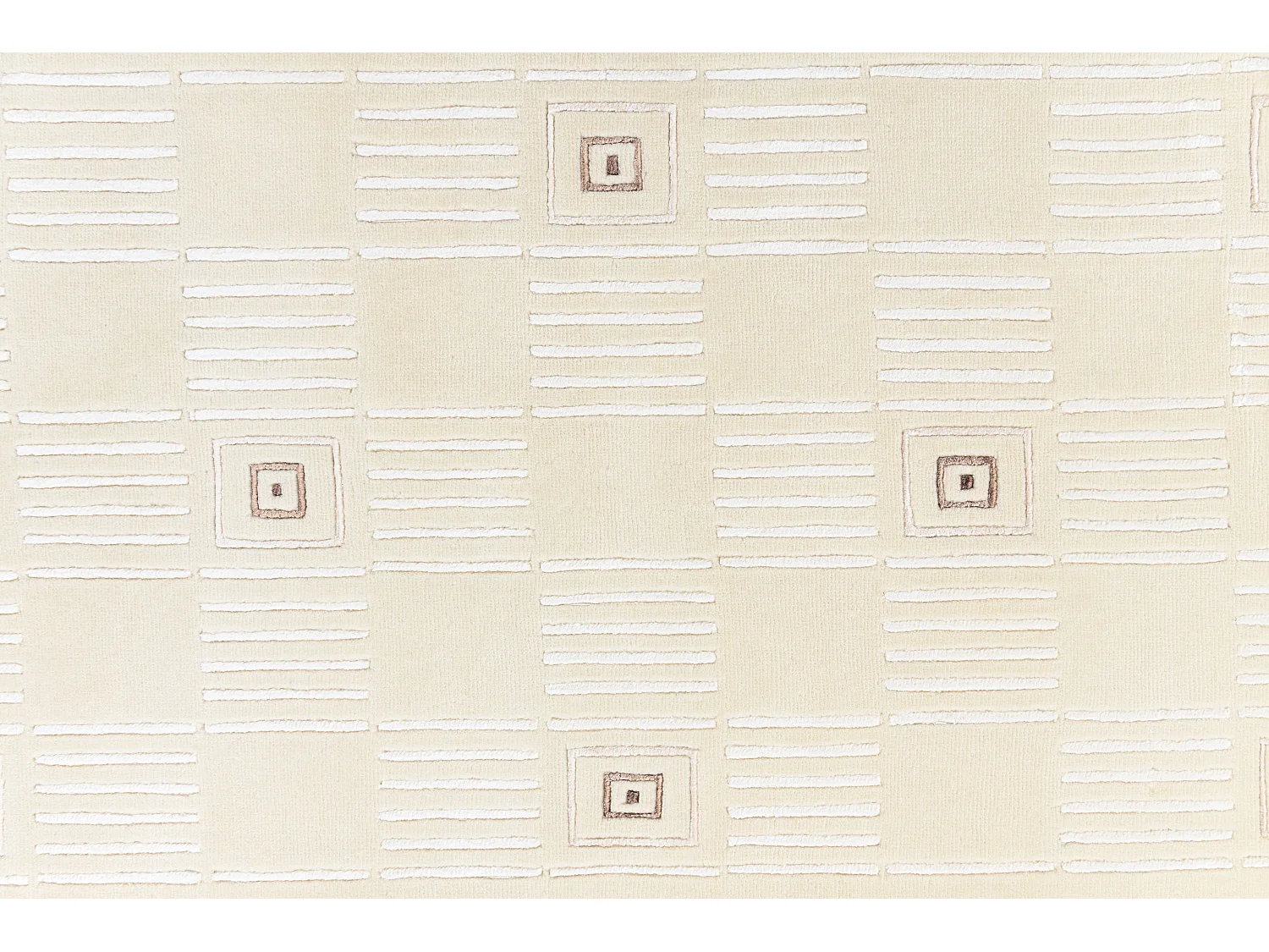 Tapis de couloir en laine 79x295 beige Darya