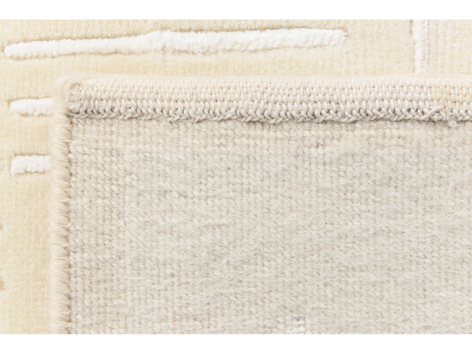 Tapis de couloir en laine 79x295 beige Darya