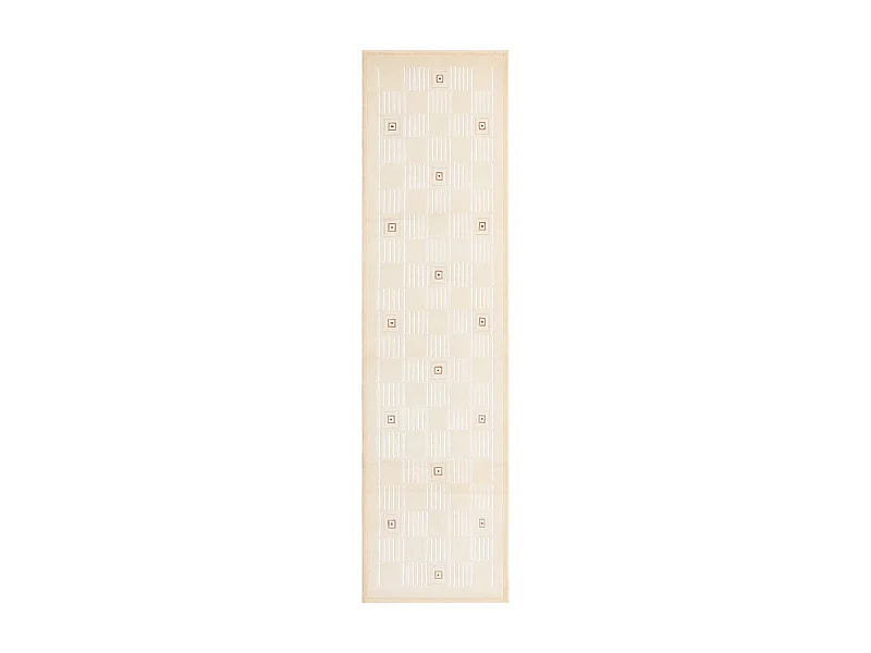 Tapis de couloir en laine 79x295 beige Darya