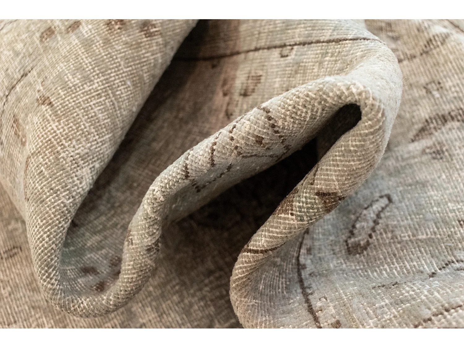 Tappeto in lana 127x146 beige Vintage Royal