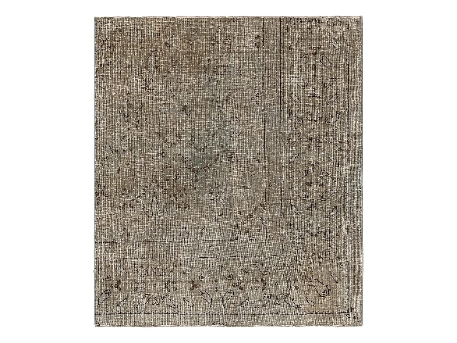 Tapis de laine 127x146 beige Vintage Royal