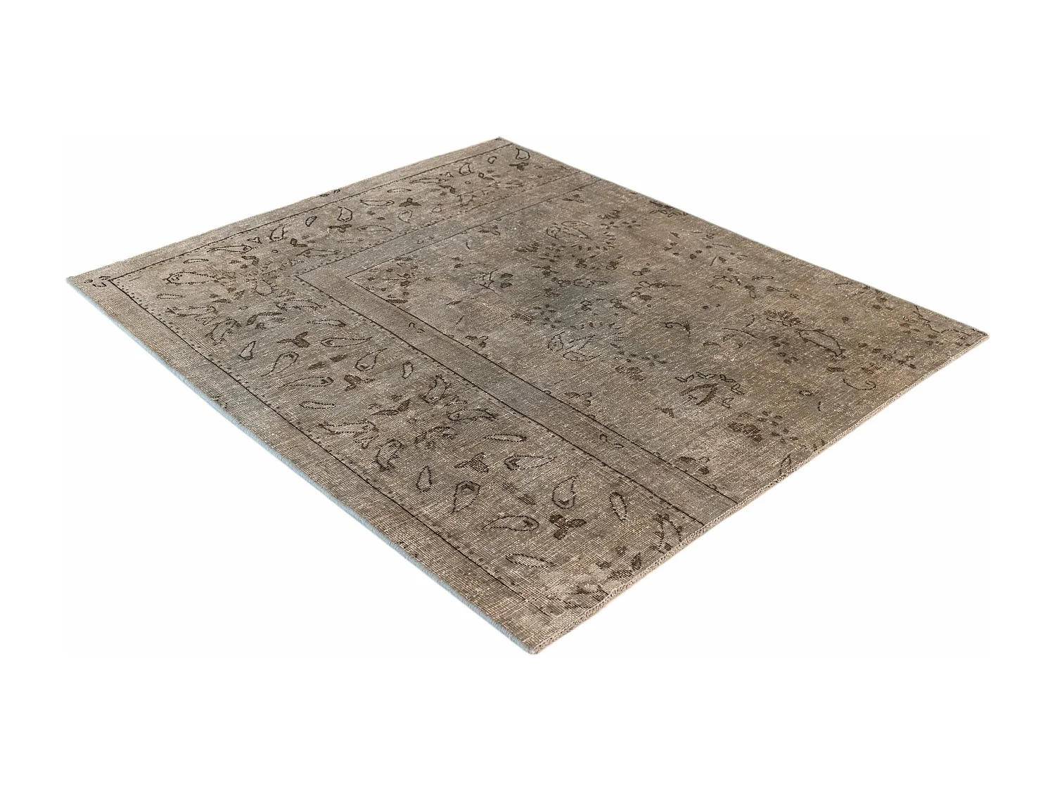 Wollteppich 127x146 Beige Vintage Royal