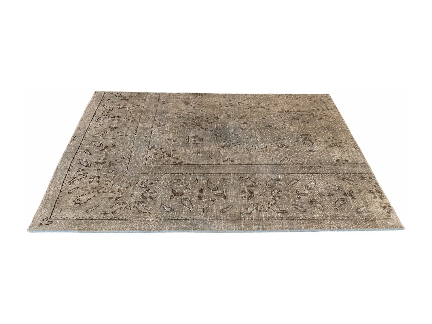 Wollteppich 127x146 Beige Vintage Royal