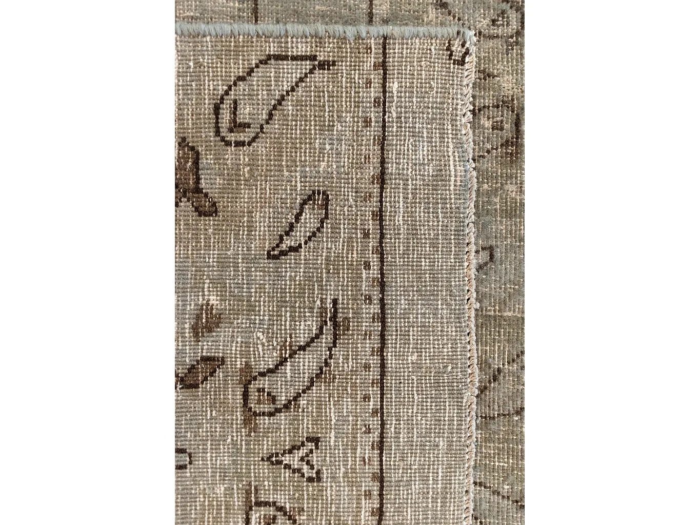 Wollteppich 127x146 Beige Vintage Royal