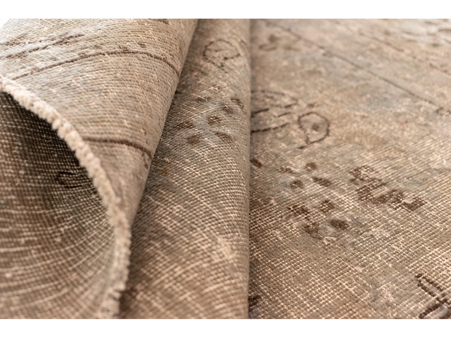 Wollteppich 127x146 Beige Vintage Royal