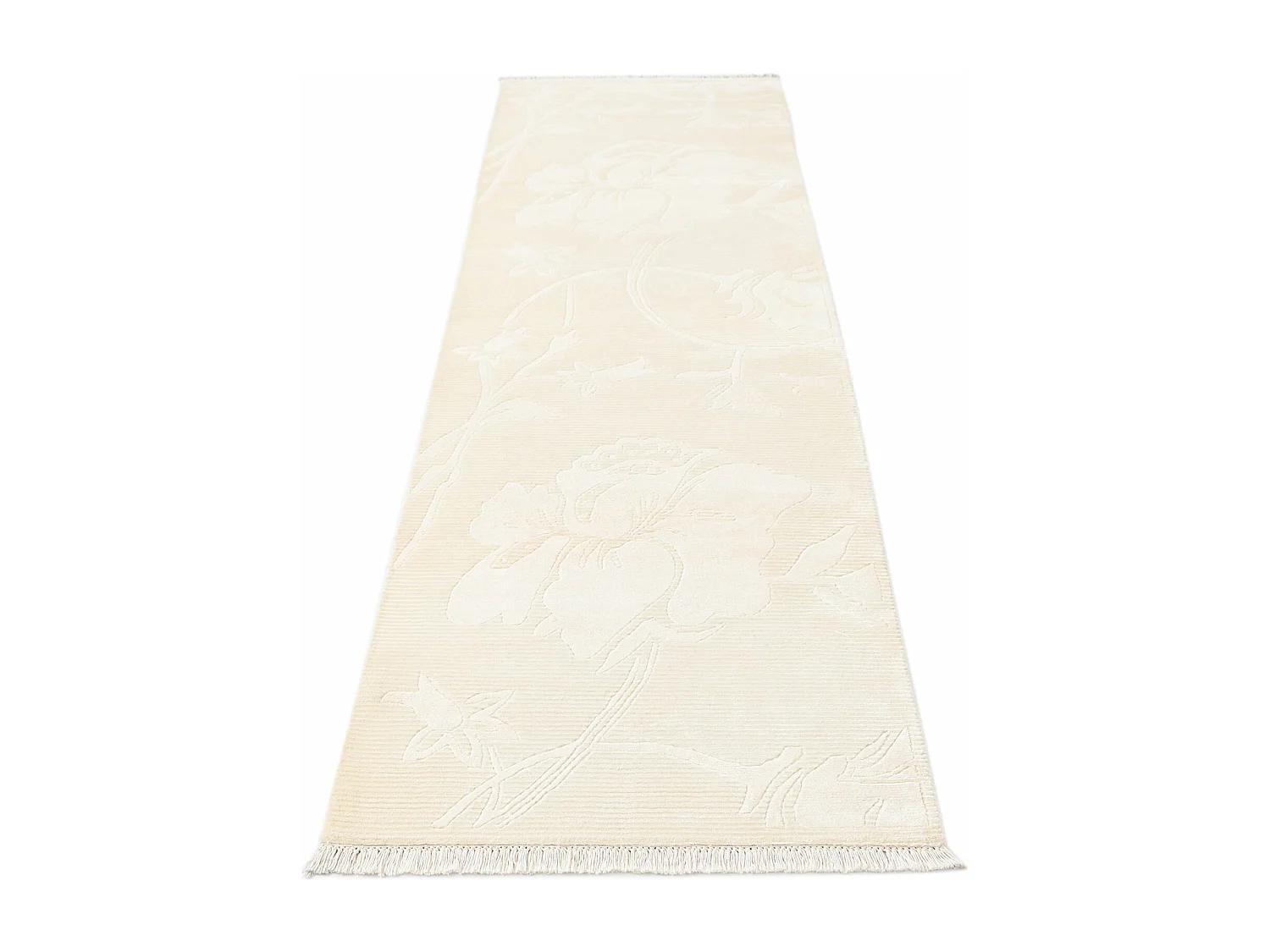 Tapis de couloir en laine 84x305 beige Darya