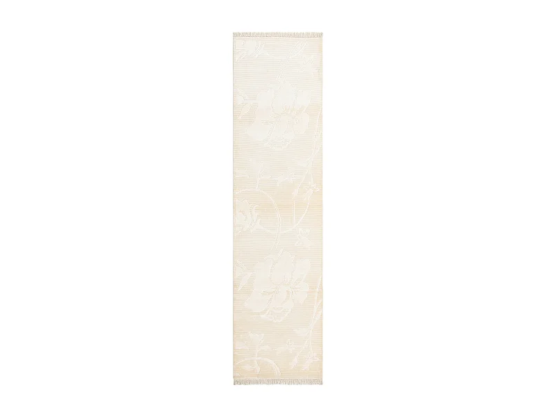 Tapis de couloir en laine 84x305 beige Darya