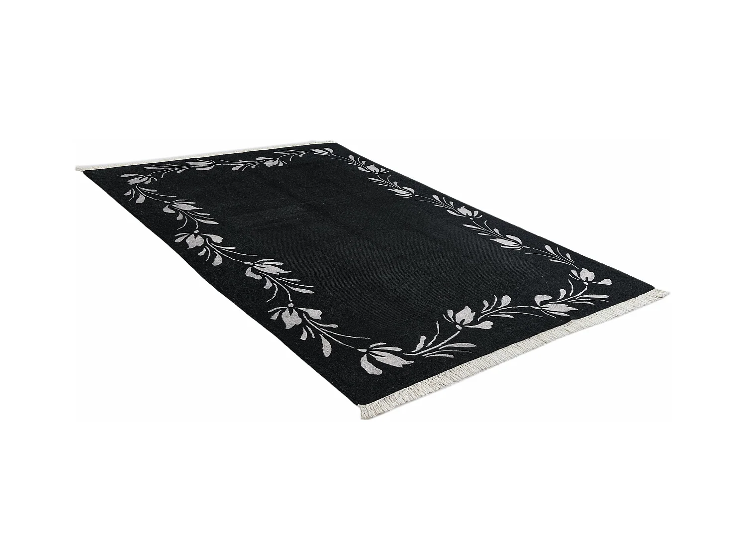 Tappeto in lana 168x239 nero Darya