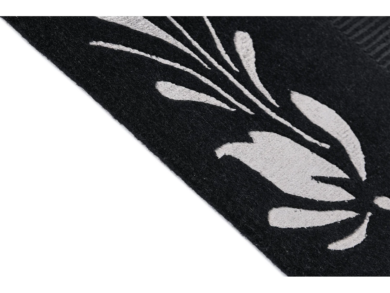 Wollteppich 168x239 Schwarz Darya