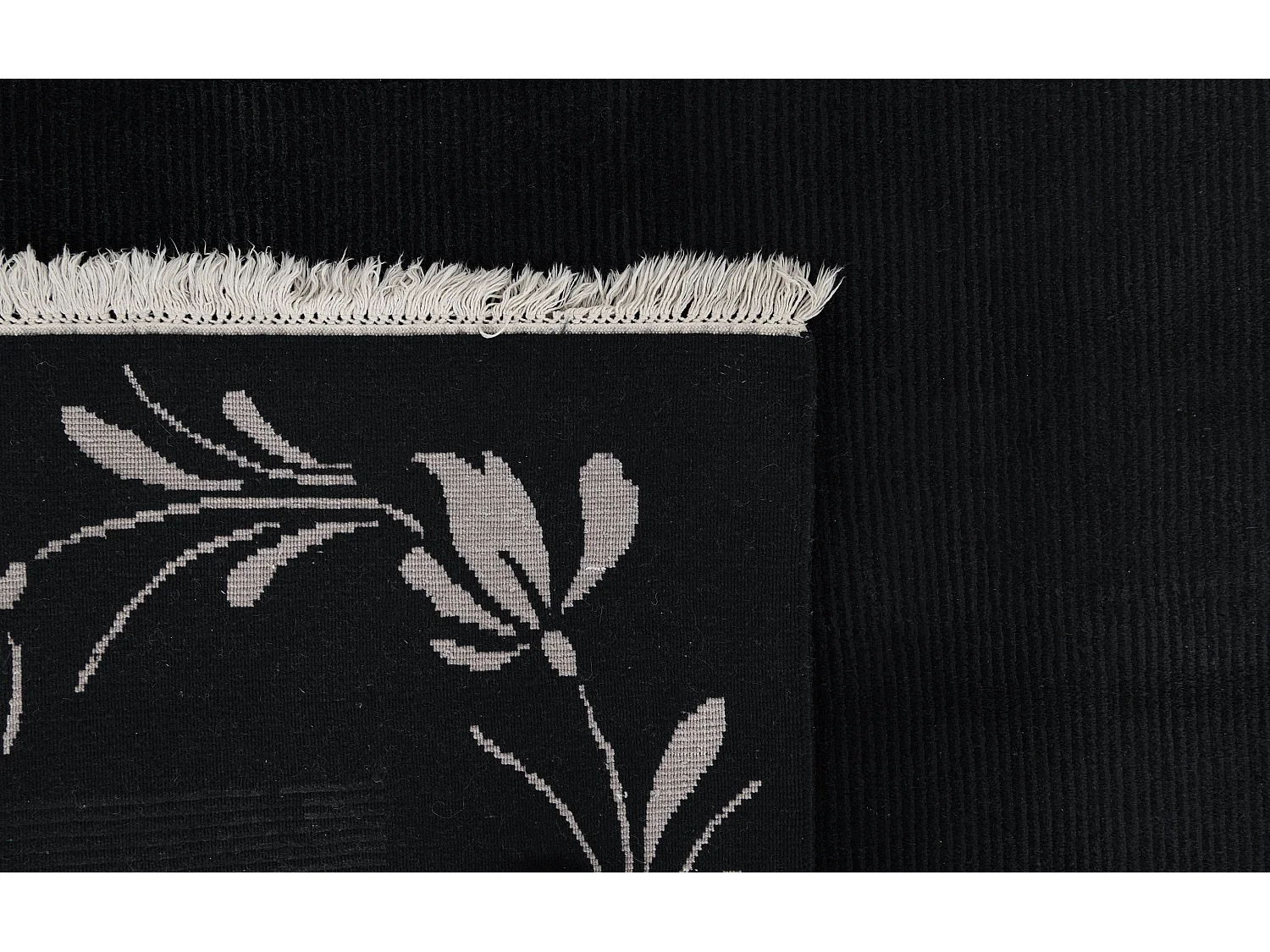 Wollteppich 168x239 Schwarz Darya