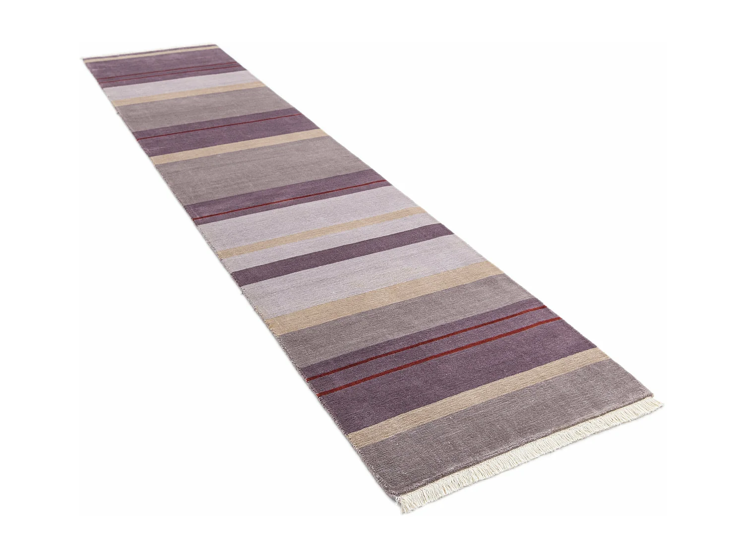 Tapis de couloir en laine 79x399 Violet Darya