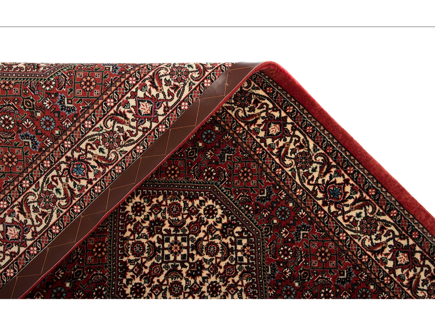Tapis de couloir en laine 84x341 rouge Bidjar